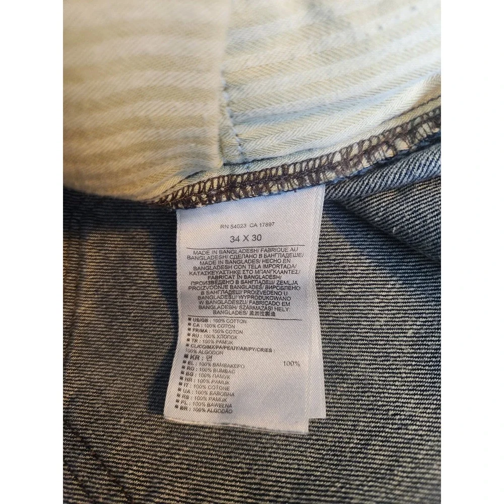 Banana Republic Mens Straight Leg Jeans Dark Wash Original Rinse 34x30 392488-00